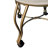 Elegant Gold 18" Vanity Stool with Smooth-Rolling Casters-213667221