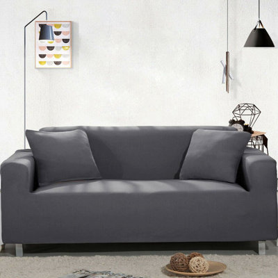 Polyester Box Cushion Sofa Slipcover
