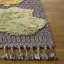 Tapis en laine / coton noué à la main Madhava noir / jaune / rose-849169539