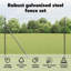 Vidaxl Fence With Posts PVC-Coated Steel-116798004-116798010