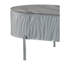 Table basse grise ultrabrillante avec un design ovale et un support robuste pour le salon