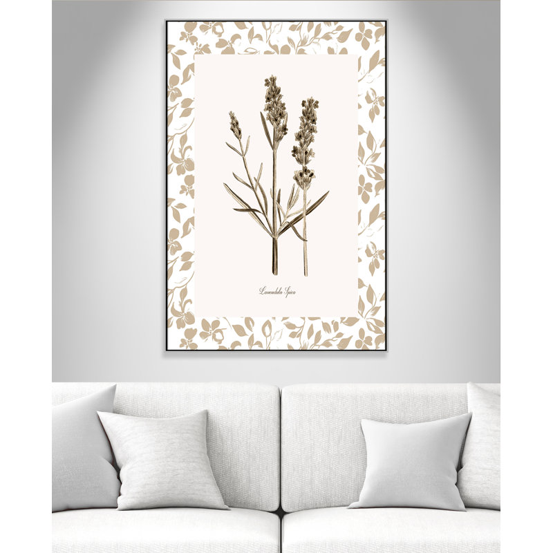 «Neutral Imperial III» par Kelly Donovan, 41.5'' W x 61.5'' H, Framed Canvas, Flottant argent