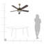 Gatson 129cm Ceiling Fan with Light Kit