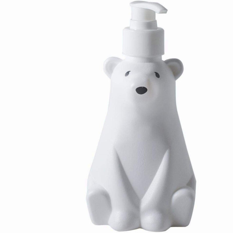 Arctic Charm Polar Bear Soap & Lotion Dispenser for Kitchen & Bath, White