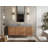 60 " W Wall Mounted Wall Mounted 1 Single Vanity Bathroom Vanity With Quartz Top