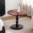 23.6" Solid Wood Top Round End Table