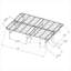 Lit plateforme double pour lit d'invité Structure en acier noir de jais pliable sans sommier requis Support de matelas autonome