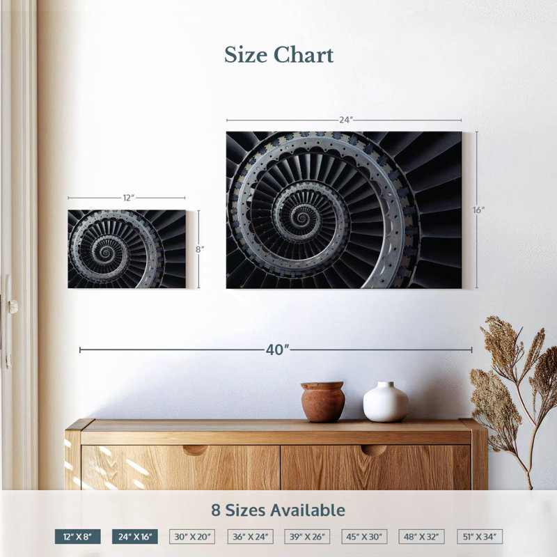 Effet spirale Mehar Plane Turbine, H 16 po x l 24 po