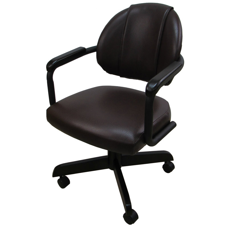 Plaza Athene Vinyl Task Chair, Brown