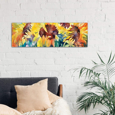 Row Of Sun by Annelein Beukenkamp - Wrapped Canvas Panoramic Painting