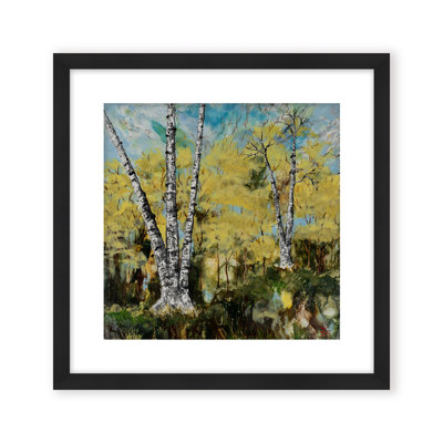 Art mural sur toile "Rustic Birch" par Karen Biery