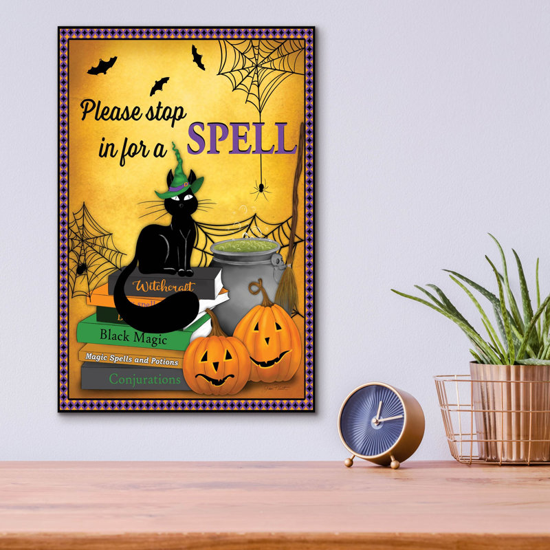 «A Spell» par Jean Plout, art mural en verre acrylique, 12 po x 16 po, 12 po x 16 po