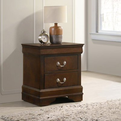 Table de chevet avec 2 tiroirs