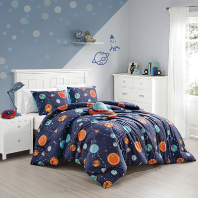 Ensemble d'édredon en microfibre brossée 3 à 4 pièces, literie douce et agréable pour la chambre à coucher ou la chambre d'amis, comprend 1 édredon, une taie décorative et 1 coussin pour lit simple / double PC