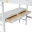 Loft Bed With Built-In Desk With Two Drawers