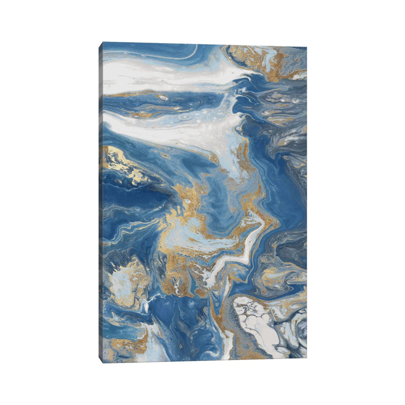 Fluid Memories III by Eva Watts - Painting on Canvas, 45.72cm H x 30.48cm W x 1.91cm D, Wrapped Canvas
