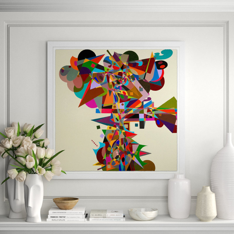 Atherton' Framed Graphic Art Print on Glass