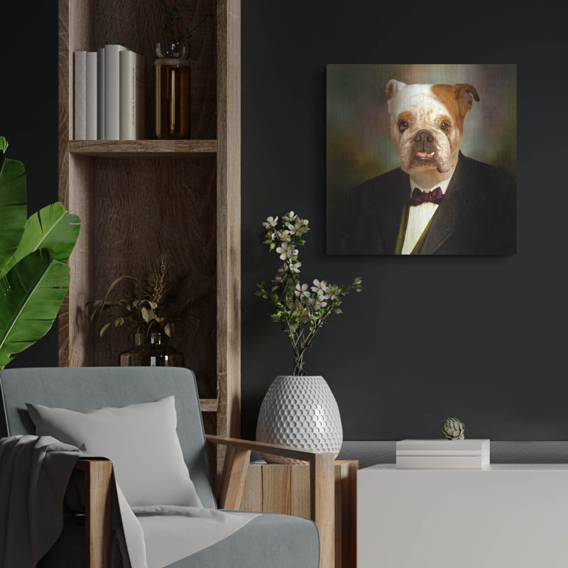 «The Sweet Grandpa» par Martine Roch, H 24 po x l 24 po