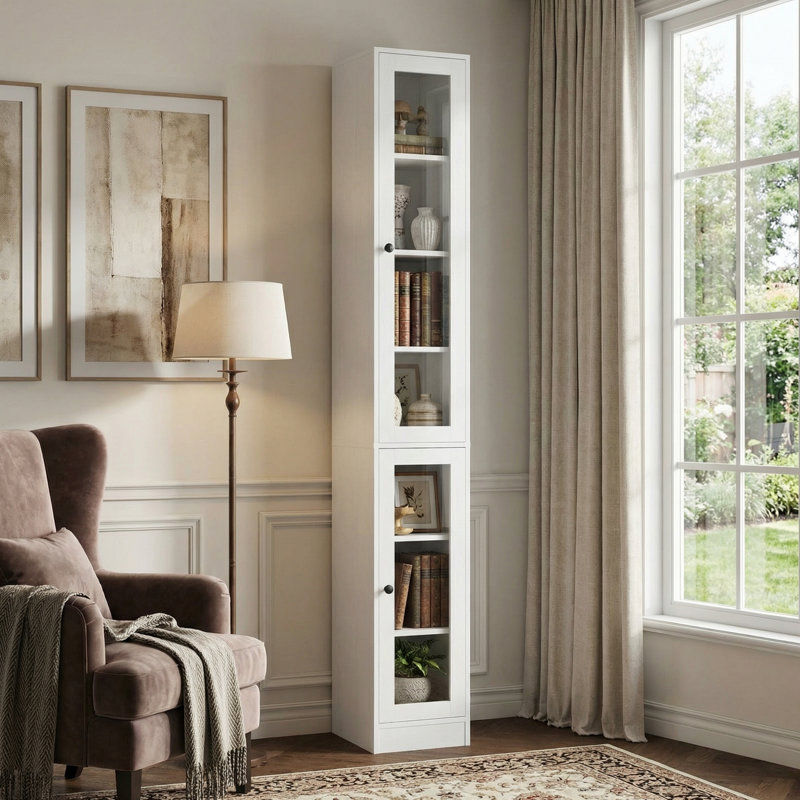 85.8'' H X 14.9'' W Kitchen Pantry With Bookcases