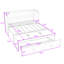 Lit escamotable polyvalent avec port USB intégré et tiroir de rangement spacieux-484170916-484170917