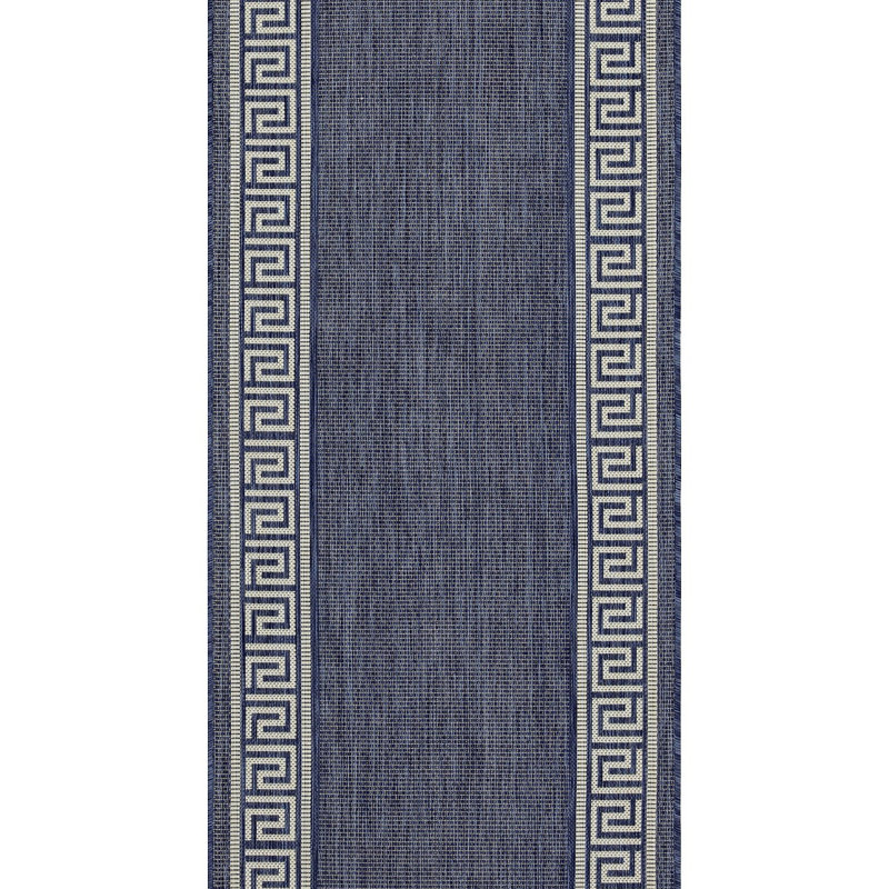 Sunshine Indoor/Outdoor Area Rug, Blue, Rectangle 7'10" x 10'3"