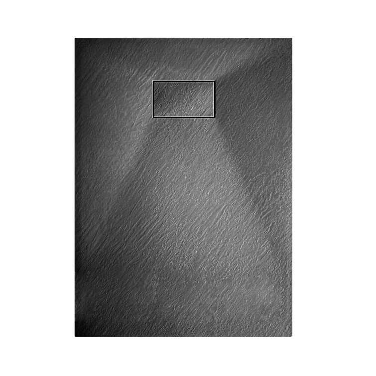 47.25" L X 31.5" W Solid Surface Low-Profile Shower Base: Non-Slip, Reversible Drain, Wheelchair-Friendly, Available in 4 Colors