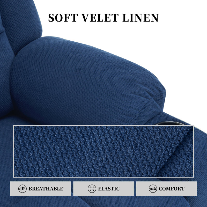 Power Lift Recliner Chair with Massage and Heat for Elders, Limestone