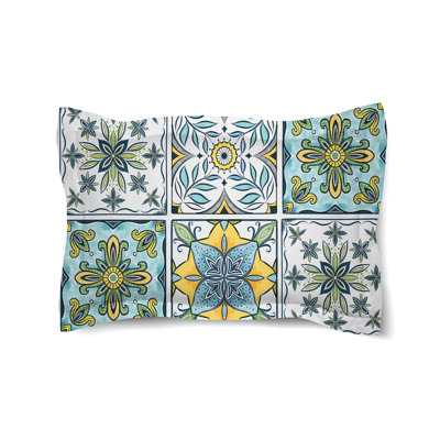 Blue Sunrise Medallion Comforter Sham