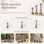 Porte-bougie antique 17 po, statue de jardin MGO