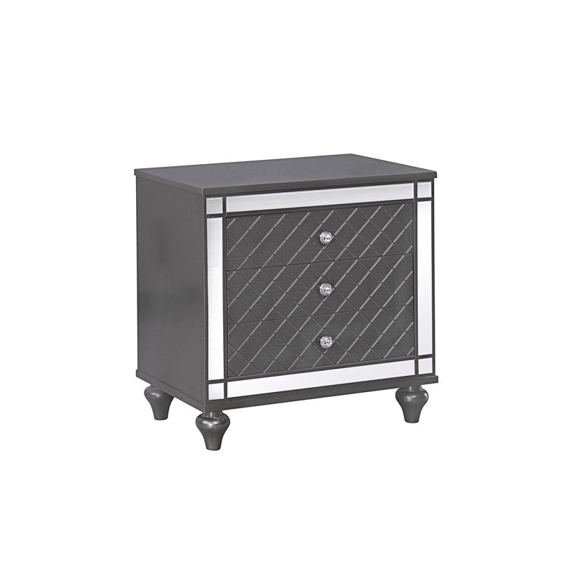 Tables de bout pour chambre à coucher, Gris foncé