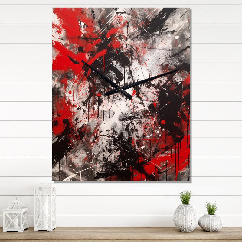 Jaleasa - Horloges murales abstraites en marbre, H 40 po x l 30 po x P 1 po