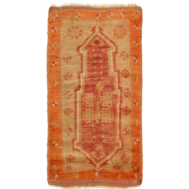 One-of-a-Kind 1'8" X 3' Hand Knotted Area Rug