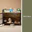 Mobilier de cage pour chien avec coussin, chenil d'intérieur avec bols rotatifs, cage de chiot d'intérieur robuste pour chiens de taille moyenne à grande