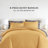 8-Piece Bedding Bundle - Solid Duvet Cover, Comforter Insert, and Patterned Sheet Set-99311847-99311852