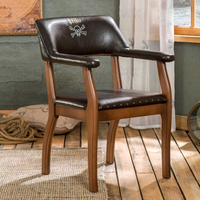 Vidrine 18'' H Faux Leather Upholstered Armchair