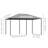 Outdoor Patio Gazebo, Canopy Shelter With 6 Removable Sidewalls & Steel Frame For Garden, Lawn Backyard & Deck