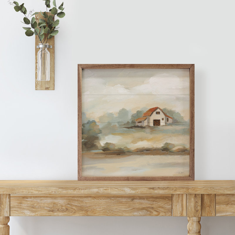 «The Old Farm Landscape» par Silvia Vassileva, H 16 po x l 16 po x P 1 po