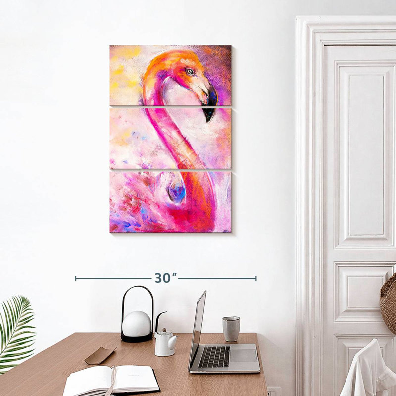 Flamant rose Brampt, H 32 po x l 20 po