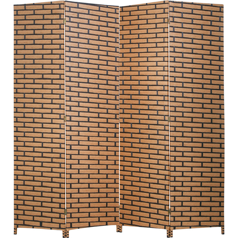 Cloison pliante 71 "H, 4, Brique