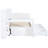 Twin Size Daybed In White With 3 Practical Drawers & Desk - Pine Construction For Bedroom Organized And Ports-2009319207-2009319206