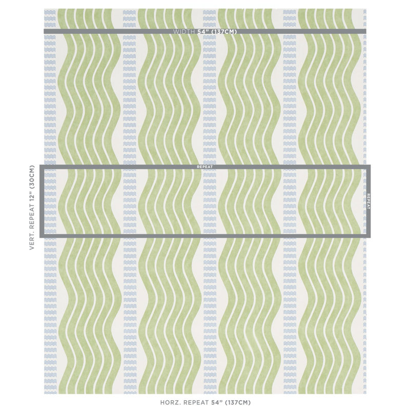 Sina Stripe Wallpaper, Green