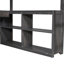 Lit mezzanine double en brun antique avec bureau en forme de U et options de tiroirs abondantes - cadre en bois stable offrant de nombreux choix de rangement-1533509394-1533509392