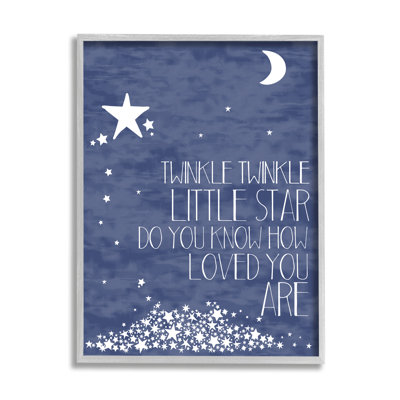 Bleu marine texturé scintillant Little Star
