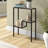 Lovett 22'' Glass Top Console Table-1248255054
