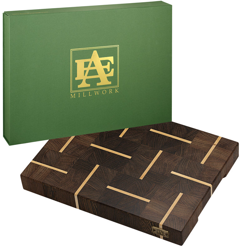 Maple/Wenge Wood Cutting Board, 16" W x 23" L