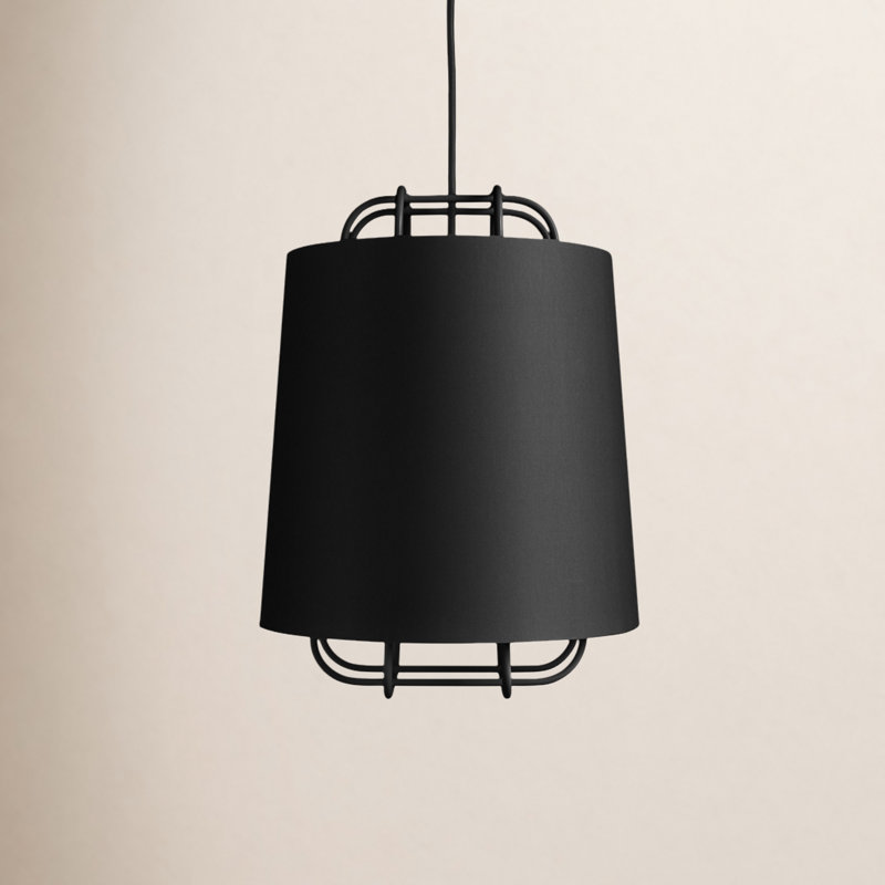 Perimeter 1 - Light Pendant, Black, 14" H x 11" W x 11" D