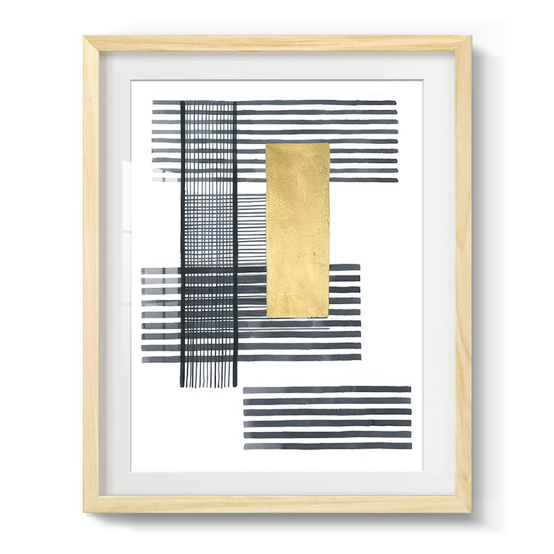 Boxed Plaid I -Framed Print
