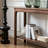 Walnut Solid Wood Rectangular Console Table-1432675048