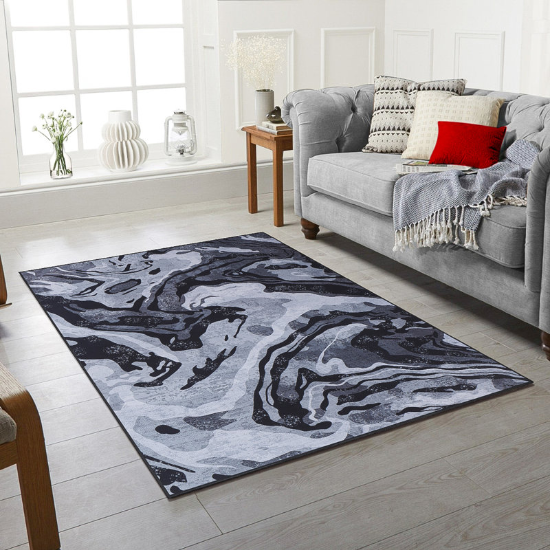 Breyan Abstract Area Rug, Rectangle 120 x 170cm