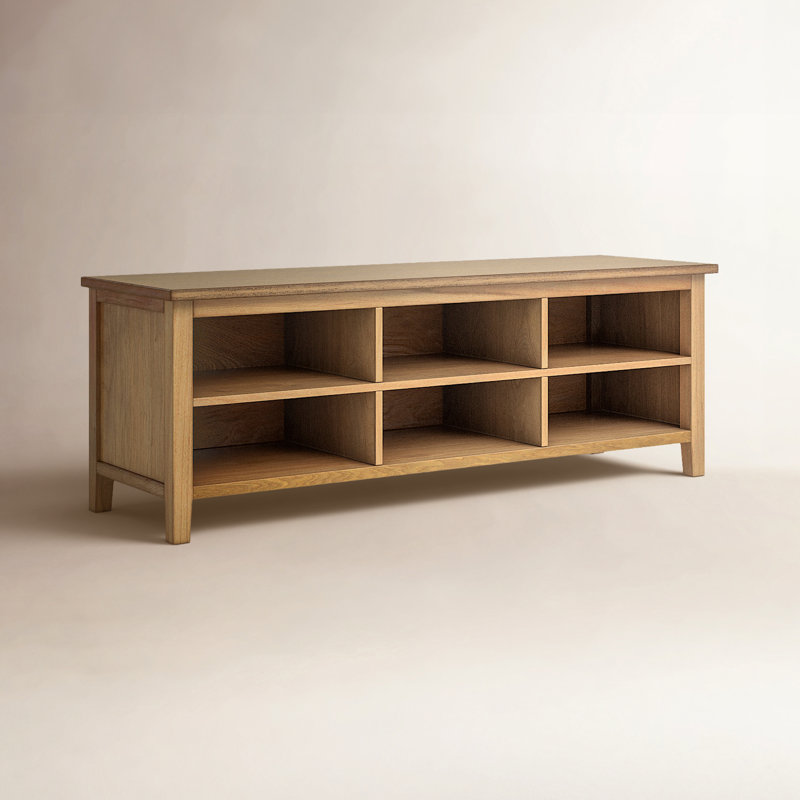 Bibliothèque standard en bois massif H 18 po x l 51,18 po Arrisson, Chêne